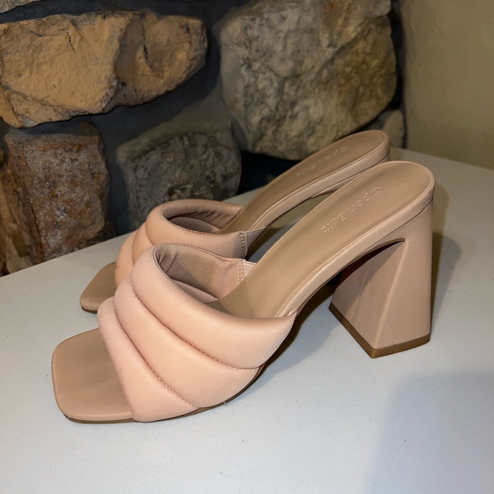 OPEN EDIT Sheena Sandal In Beige size 8.5
